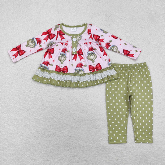 GLP1671 baby girls long sleeve Christmas outfits