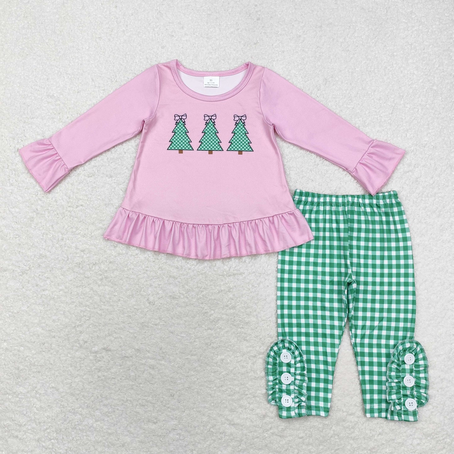 GLP1505 baby girls Christmas tree outfits