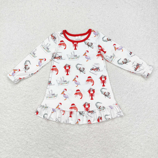 GLD0687 Girls duck crawfish Dress wholesale clothing