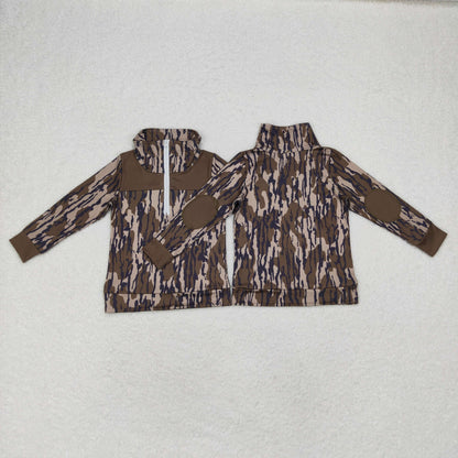 BT0811 baby boys long sleeve camo pullover