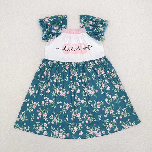 GSD1388 baby girls God floral Dress