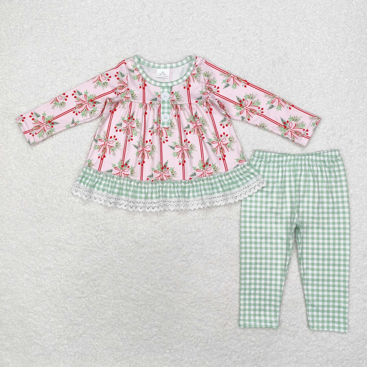 GLP1663 baby girls long sleeve Christmas outfits