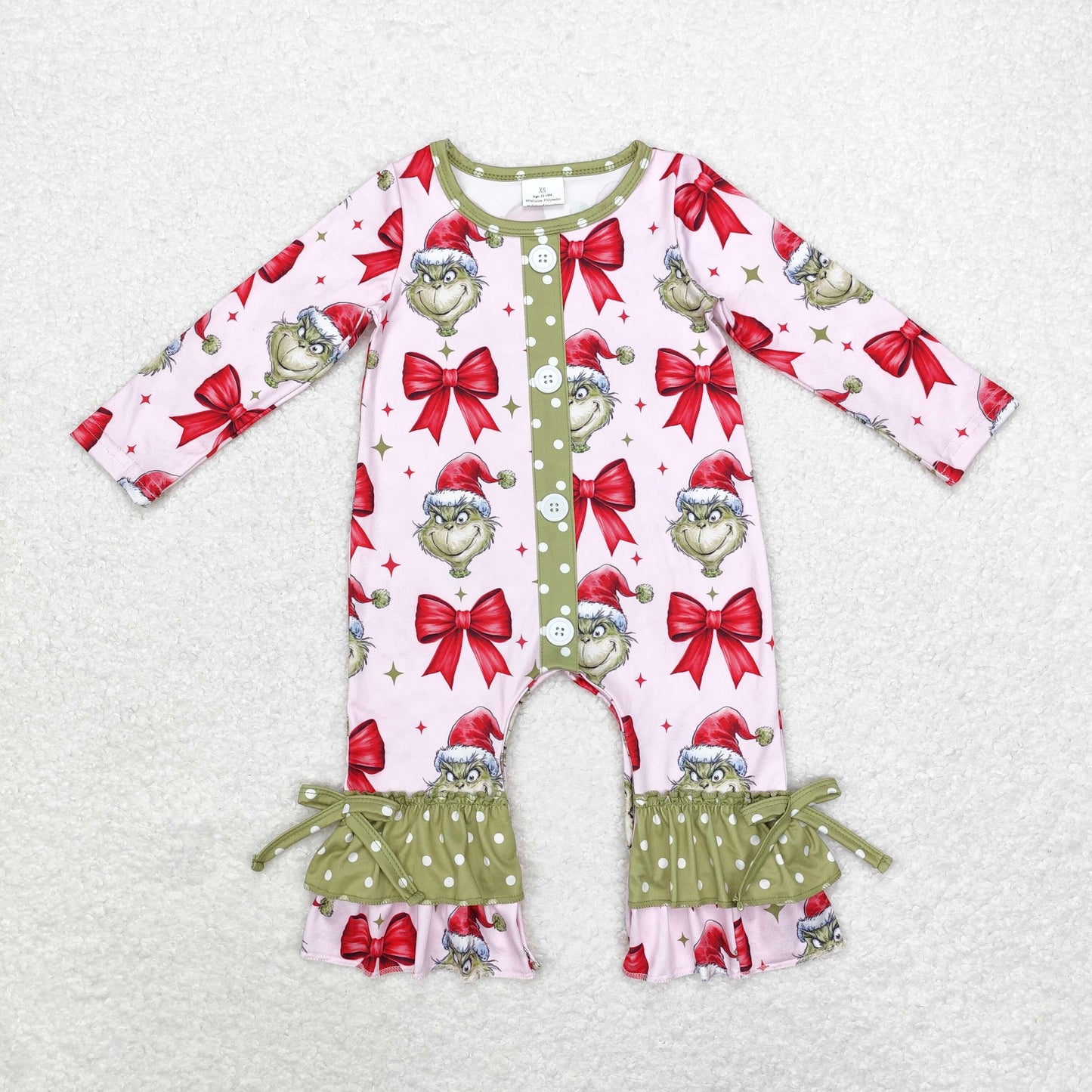 LR1557 Baby girls Christmas romper