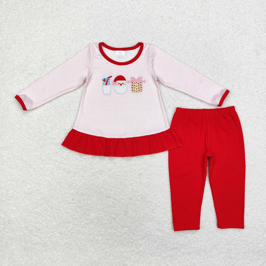 GLP1596 baby girls Christmas outfits embroidery