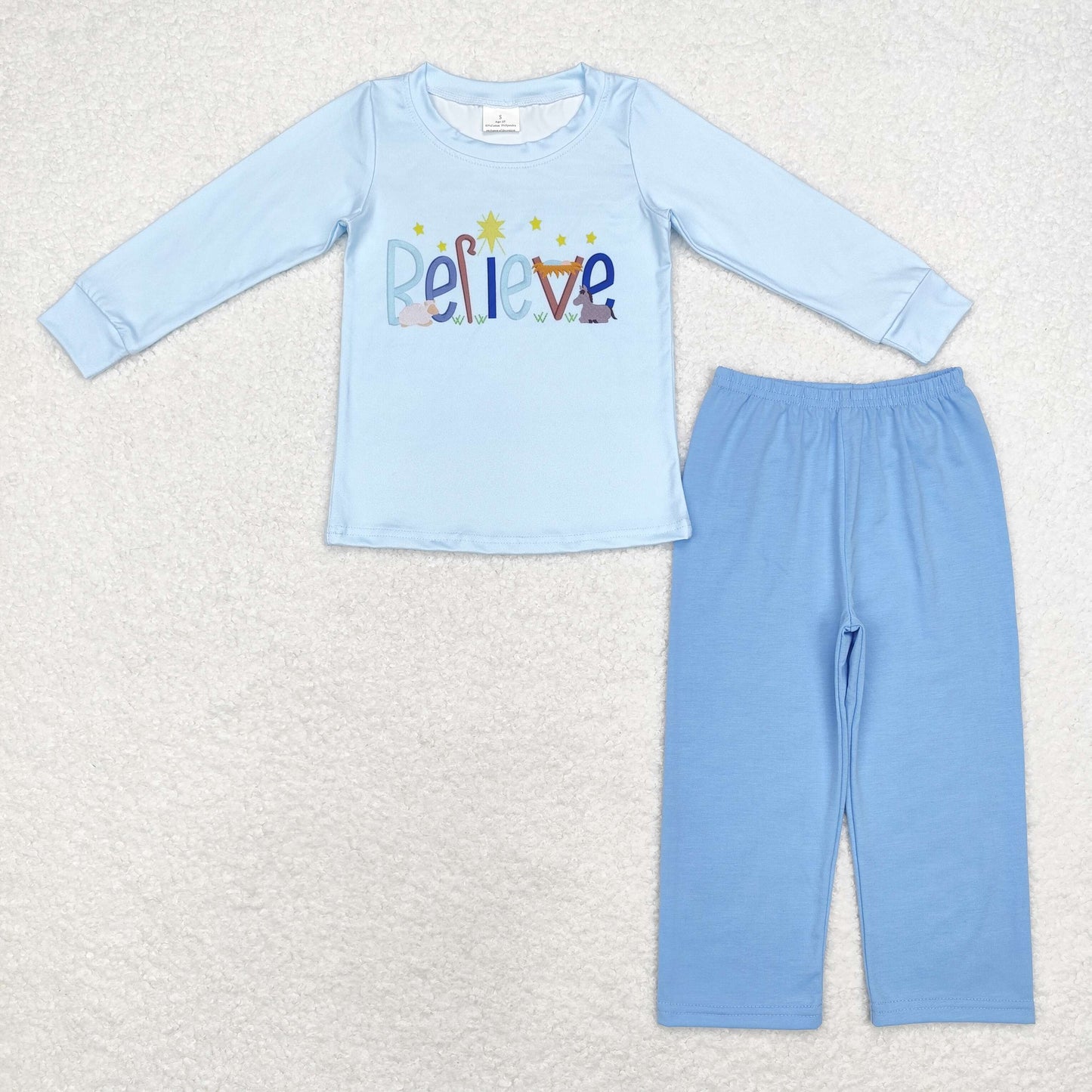 BLP0904 Boys Christmas believe outfits