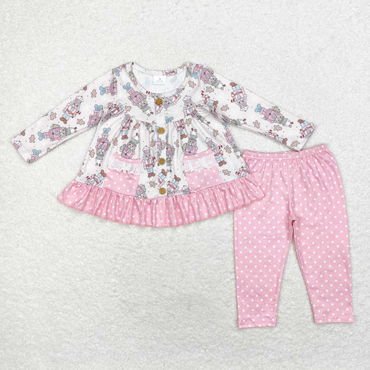 GLP1471 baby girls Christmas pink outfits