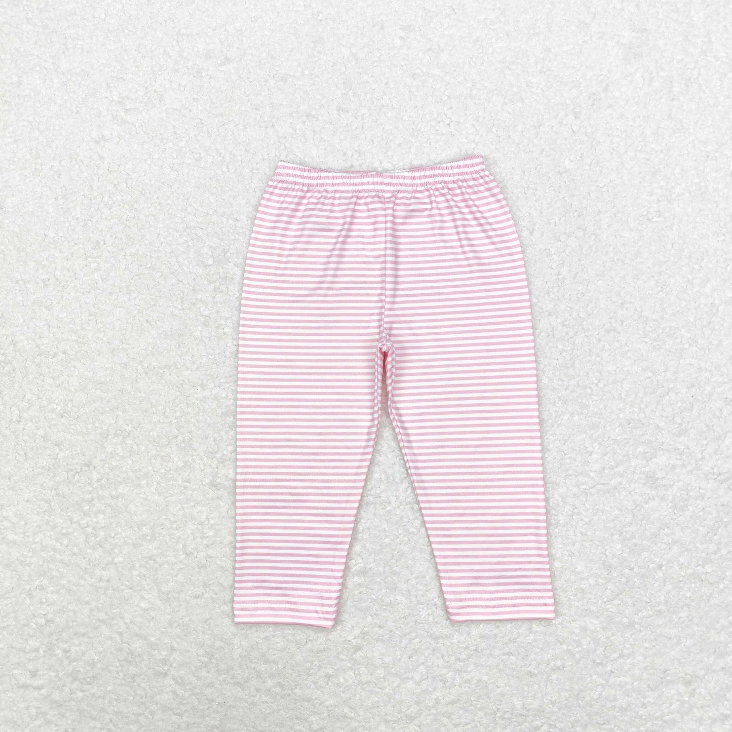 P0625 Girls pink stripe leggings