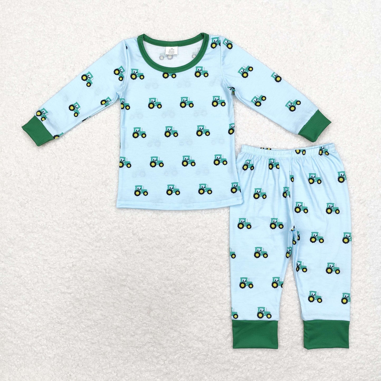 BLP0607 Boys Tractor pajamas bamboo