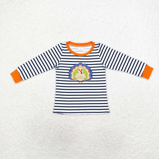 BT0818 Boys turkey long sleeves Top Embroidery