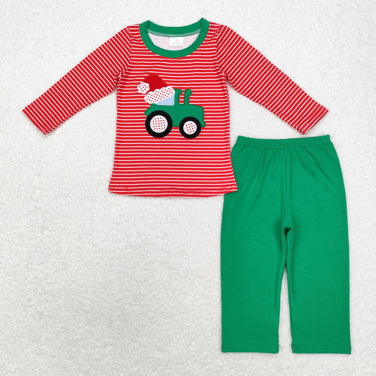 BLP0679 Boys Christmas outfits embroidery