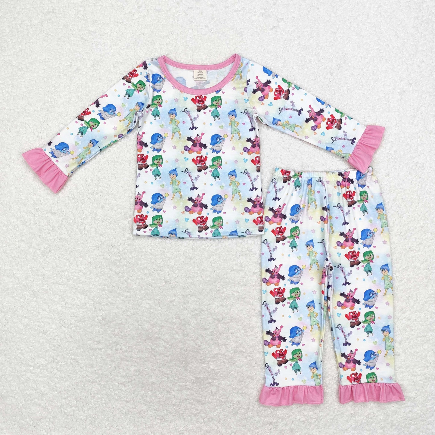 GLP1495 long sleeve cartoon pink pajamas