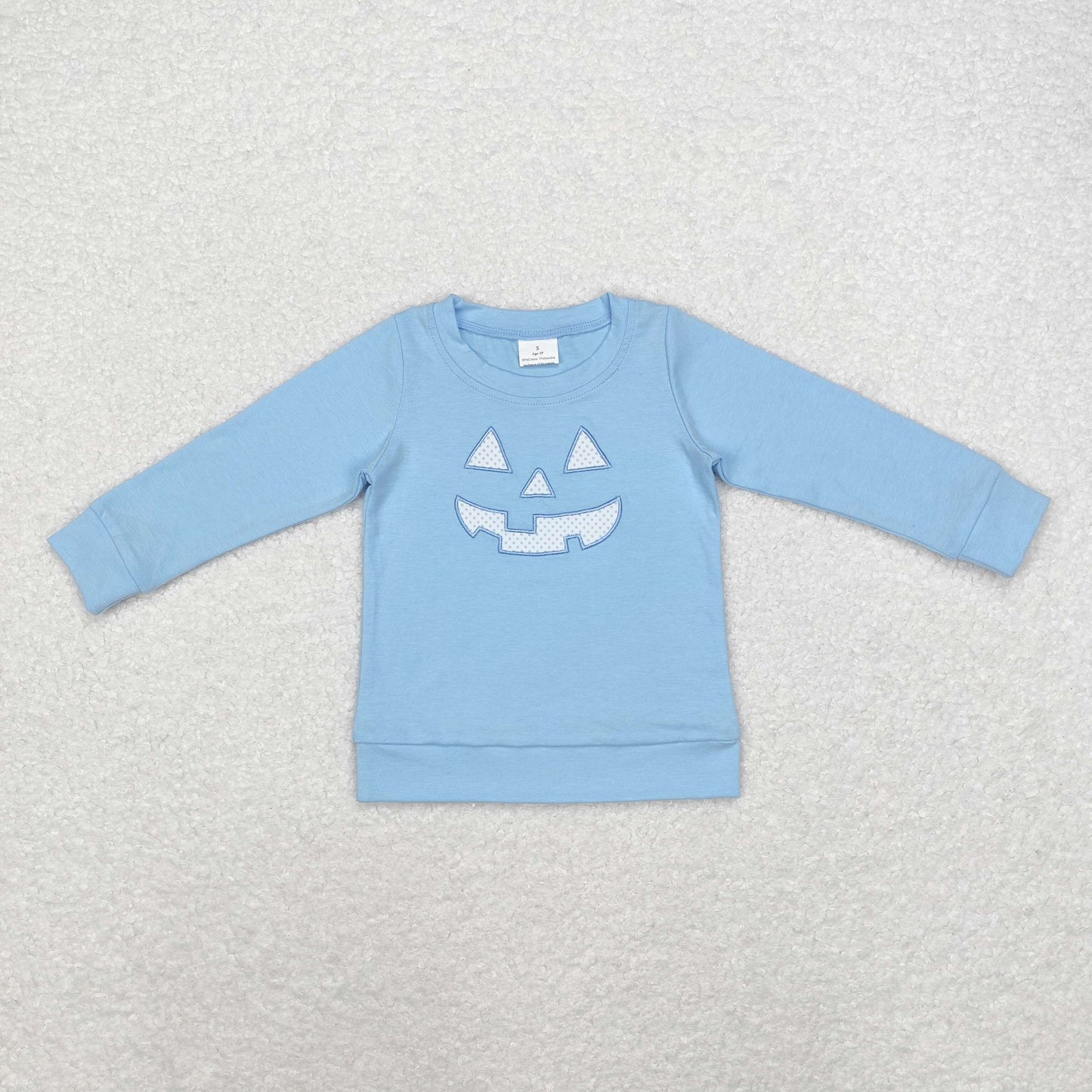 BT0832 Boys Halloween long sleeves Top embroidery