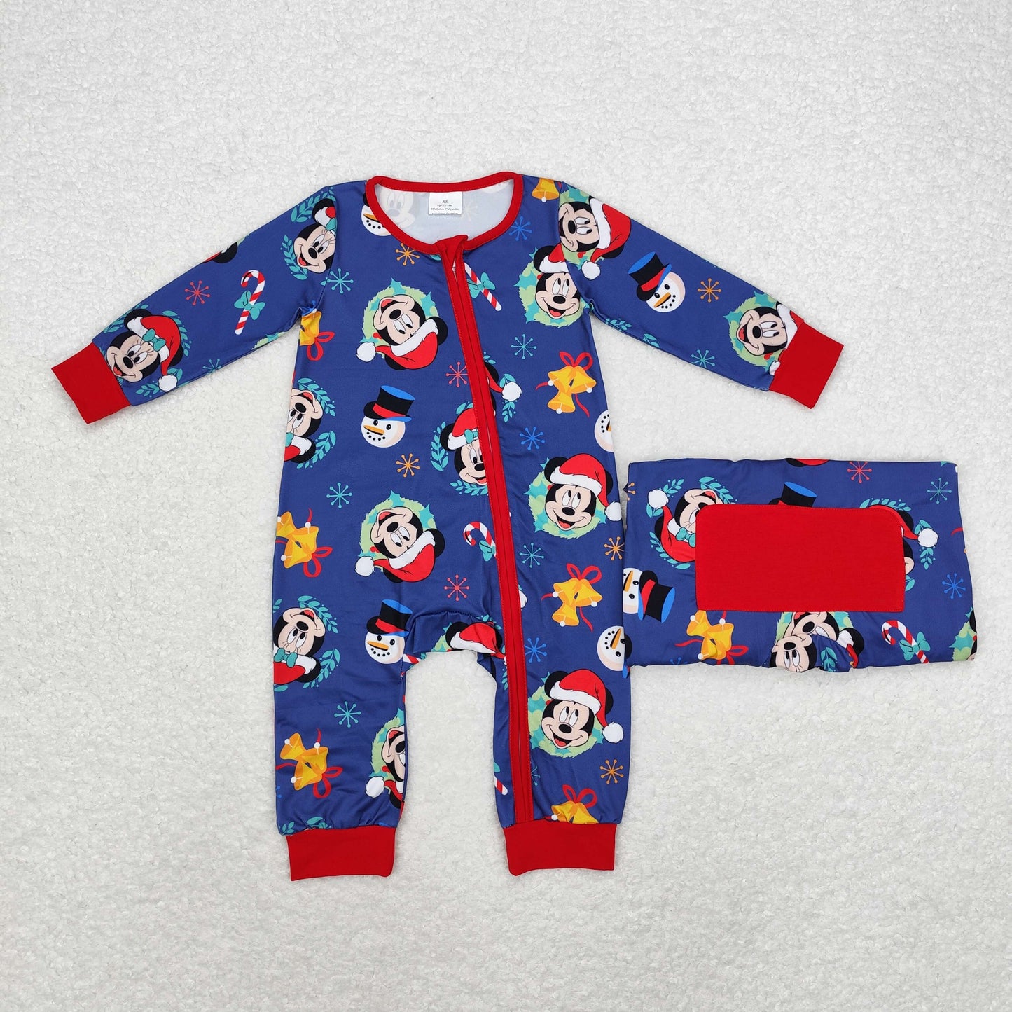 LR1417 long sleeves Christmas mouse sleeper