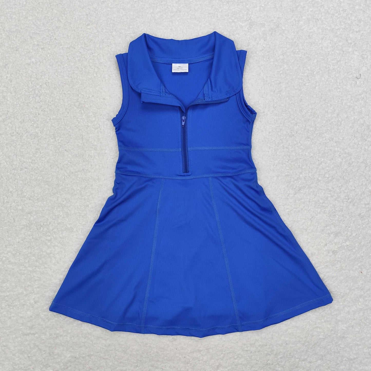 GSD1381 baby girls blue sleeveless yoga dress