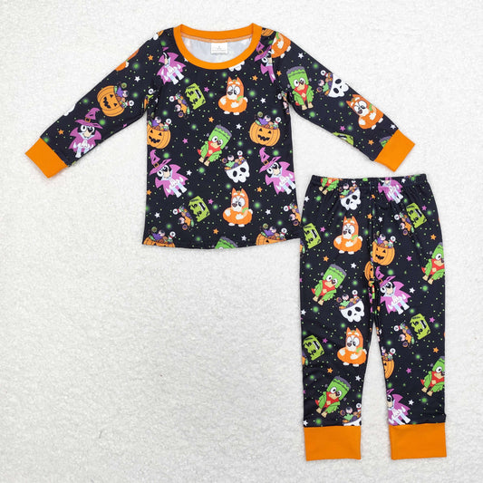 BLP0825 baby Boys Halloween cartoon pajamas