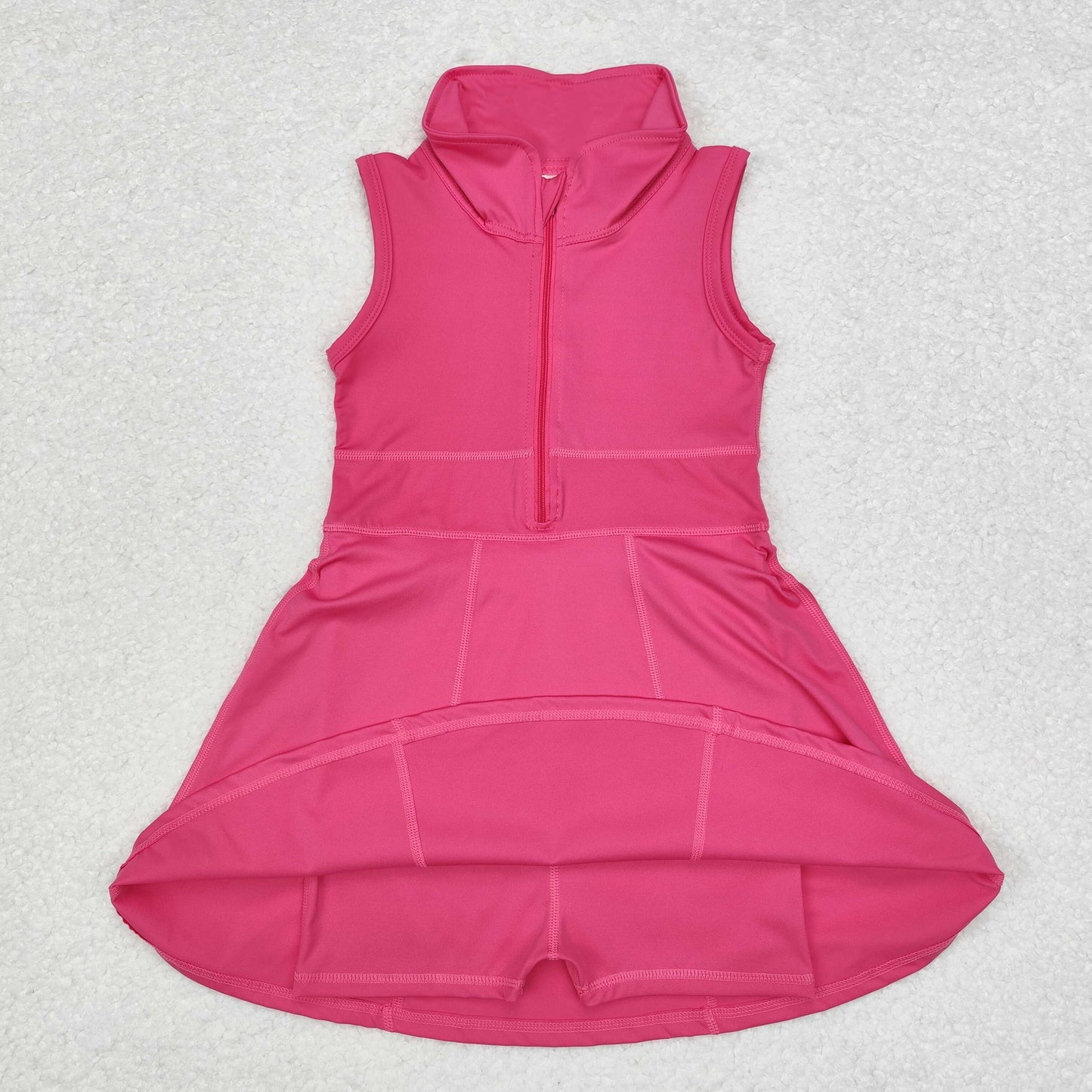 GSD1379 Pink sleeveless yoga dress