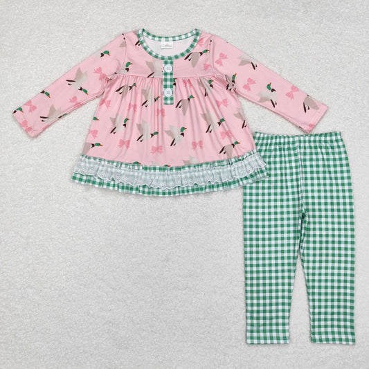 GLP1753 baby girls long sleeve duck bows outfits