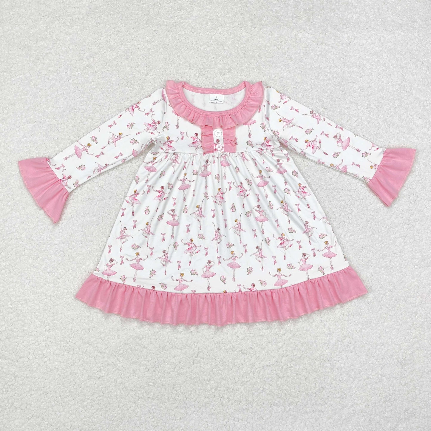 GLD0720 baby Girls pink ballet Dress