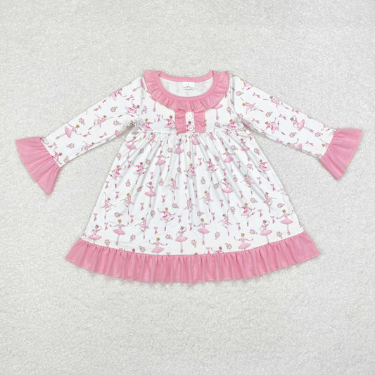 GLD0720 baby Girls pink ballet Dress