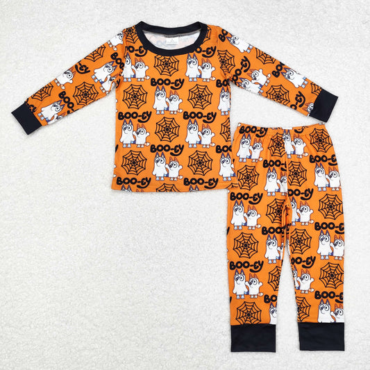 BLP0727 baby Boys Halloween boo cartoon pajamas