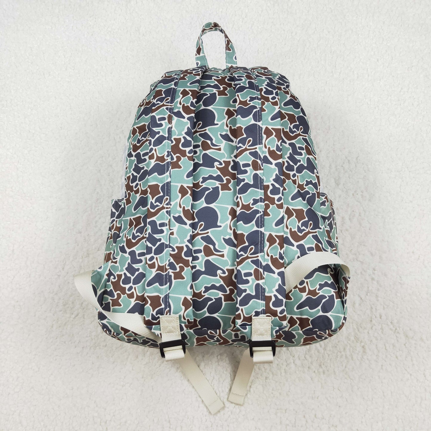 BA0259 baby boys camo duck backpack 17x13.2x5 inches