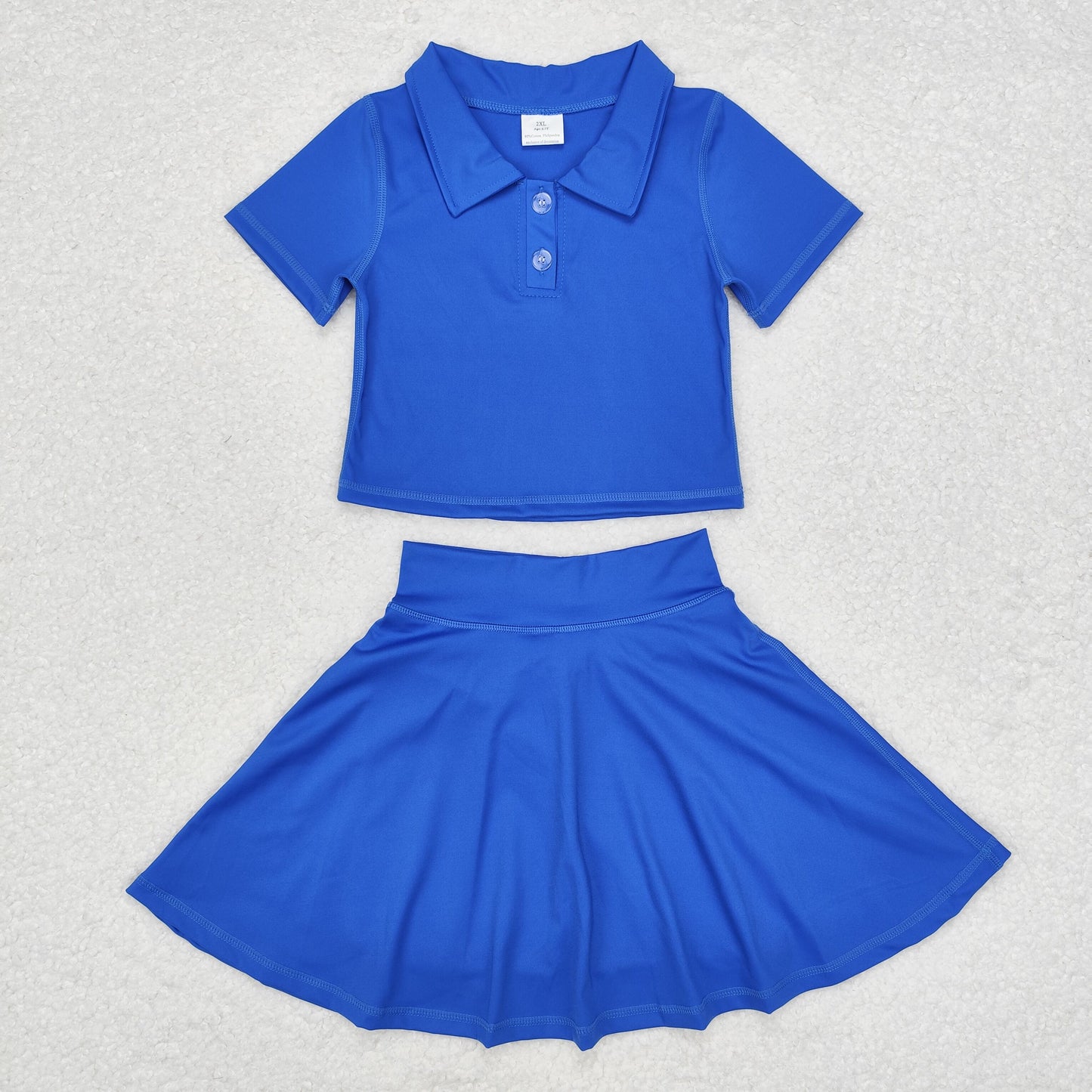 GSD1396 baby girls blue yoga dress