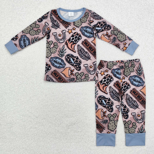 BLP0878 baby Boys western pajamas