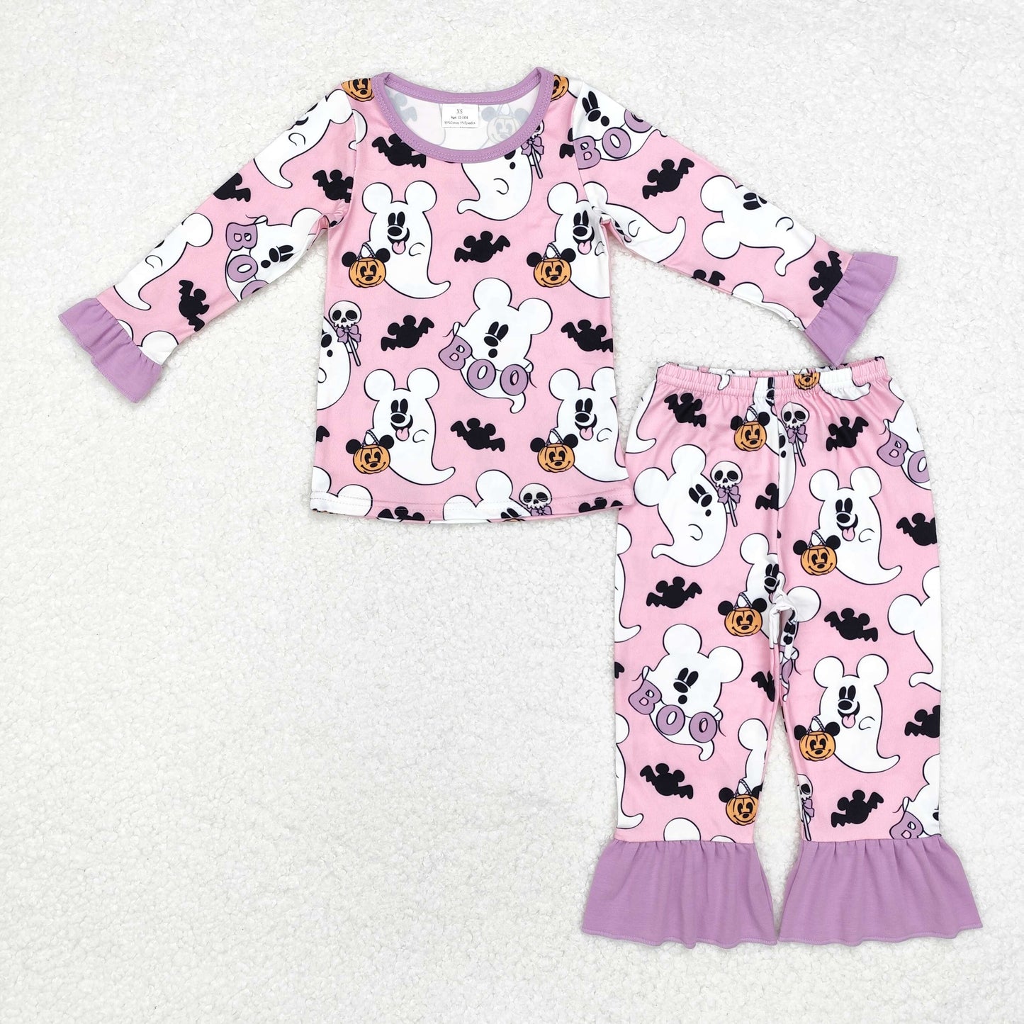 GLP1544 baby girls long sleeve Halloween pajamas