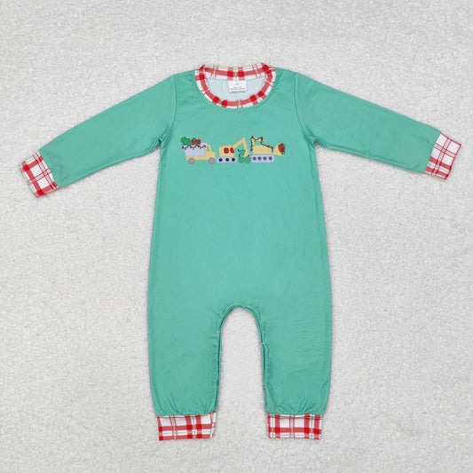 LR1235 Baby boys Christmas dig romper