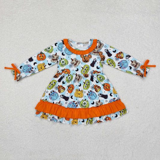 GLD0791 baby Girls Halloween monster Dress