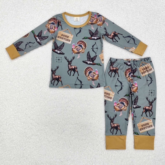 BLP0819 baby Boys hunting pajamas