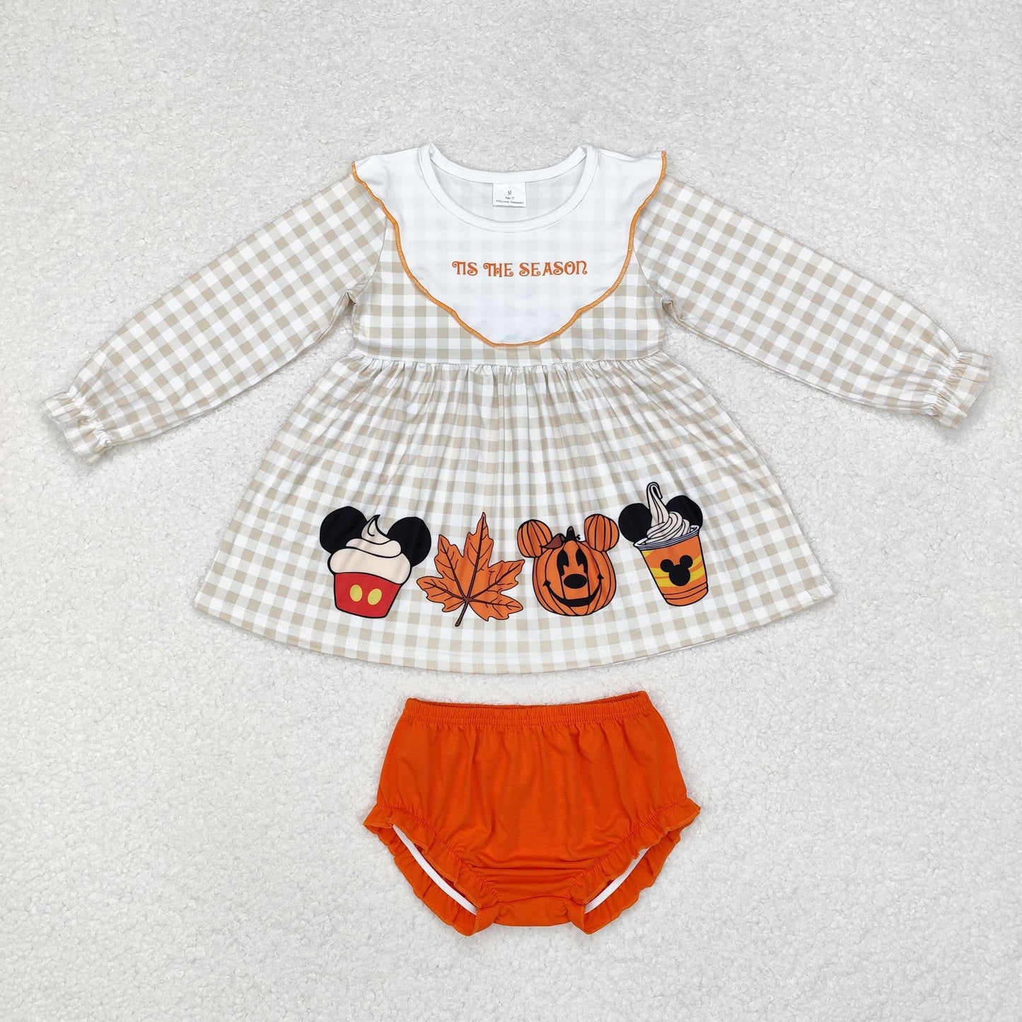 GBO0442 Girls pumpkin Bummies Set