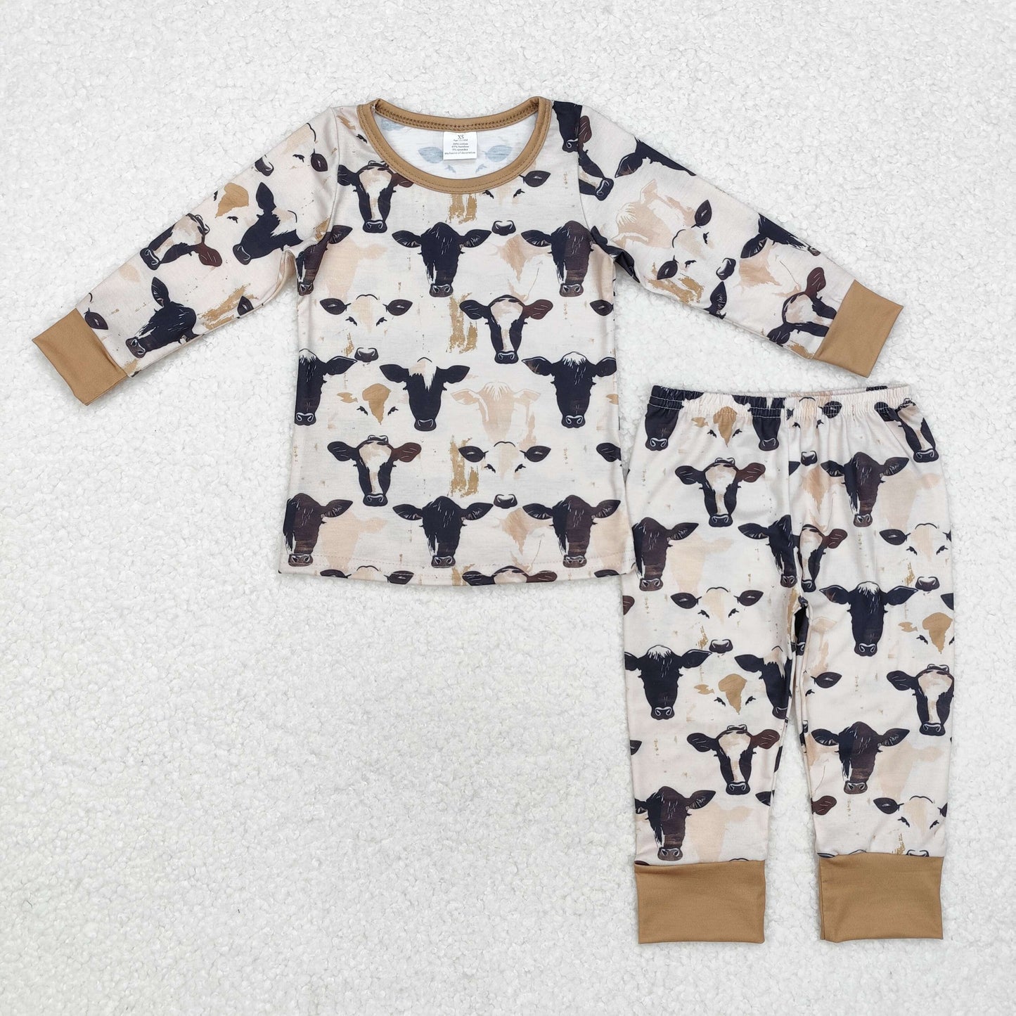 BLP0860 baby Boys cow pajamas