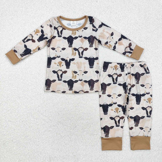 BLP0860 baby Boys cow pajamas