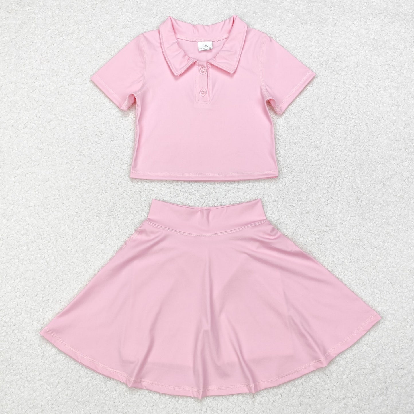 GSD1393 baby girls pink yoga dress