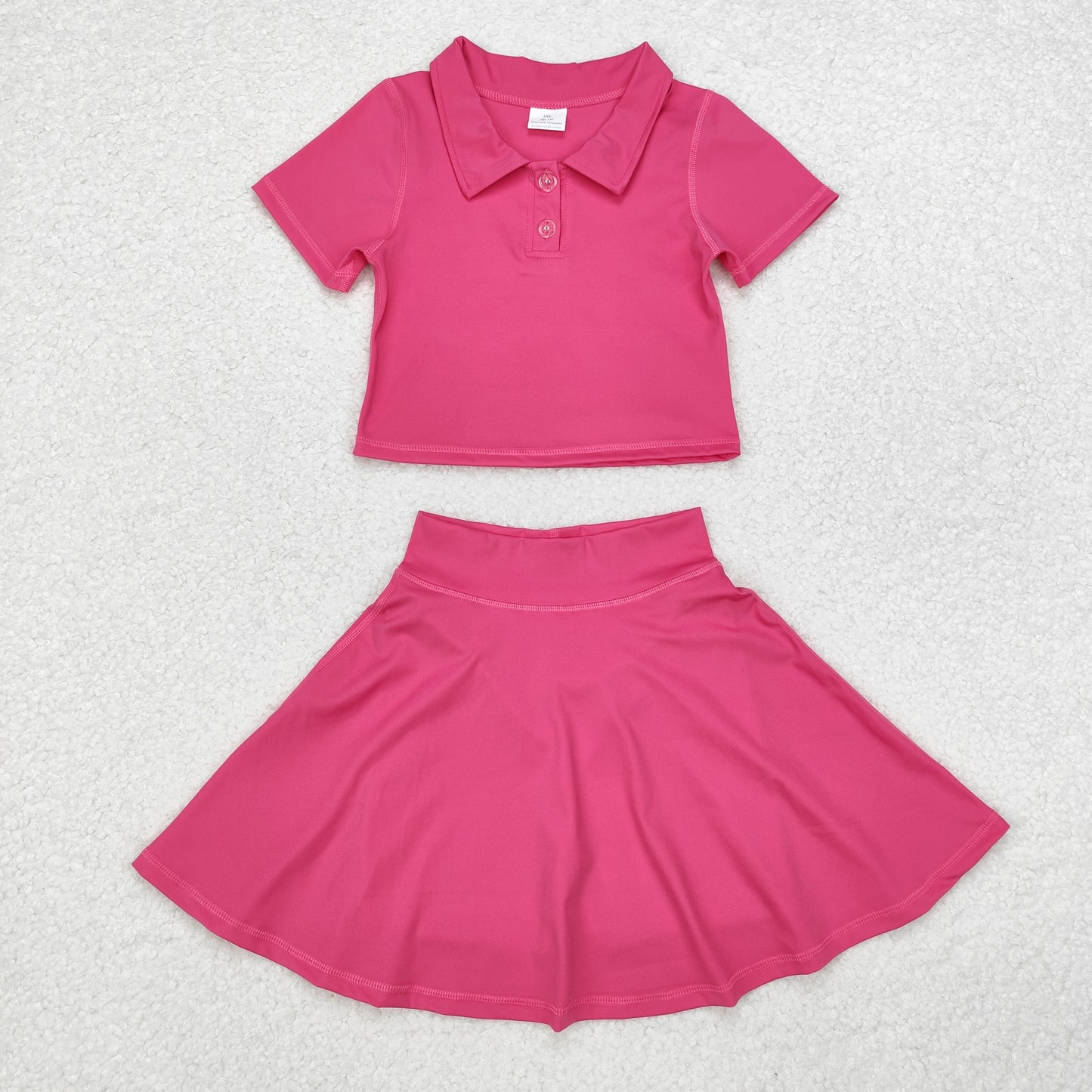 GSD1391 baby girls hot pink yoga dress