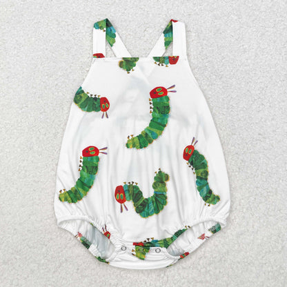 SR1608 Straps caterpillar baby boy summer romper