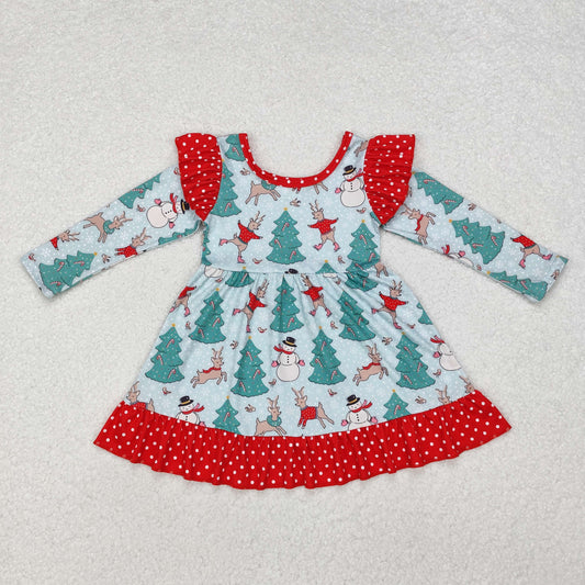 GLD0794 baby Girls Christmas red Dress