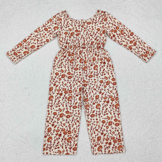 LR1839 Girls floral Jumpsuit