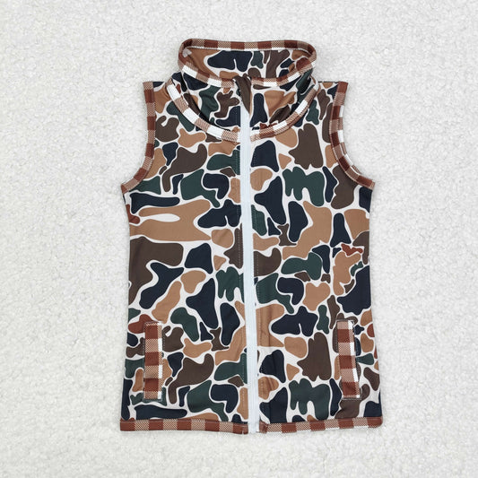 BT0856 Boys camo zippy jacket