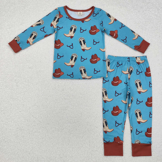 BLP0872 baby Boys western pajamas