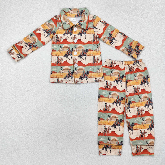 BLP0902 baby Boys western pajamas