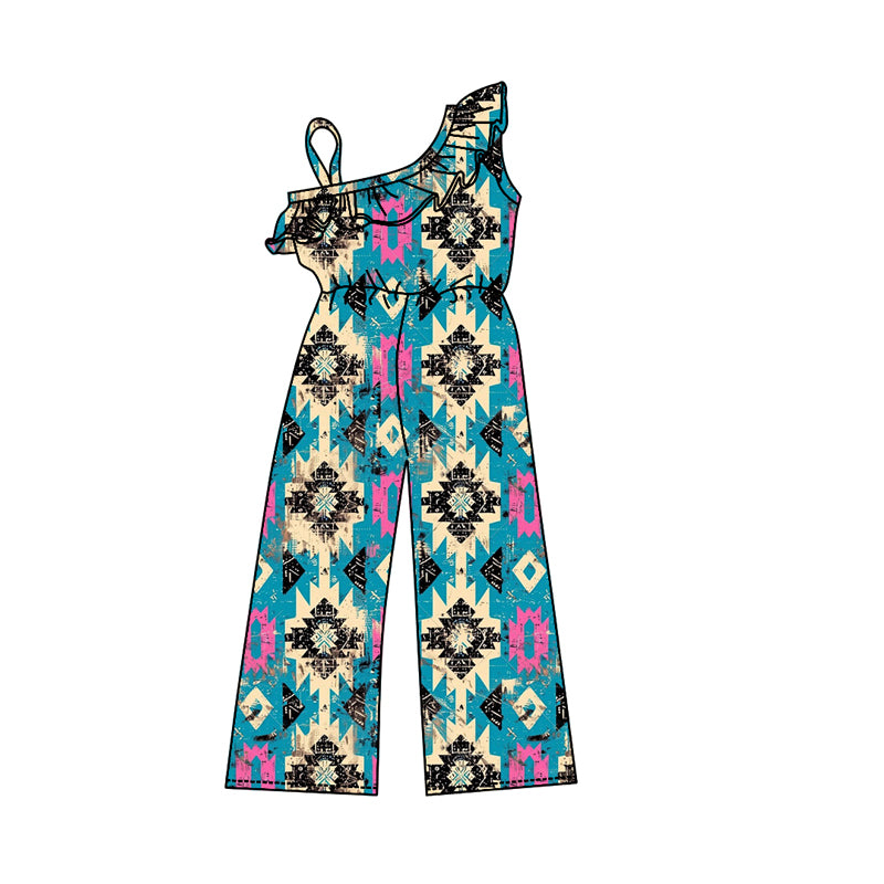 Pre-order SR1977 Girls western Jumpsuit ( Deadline Sept.19 )