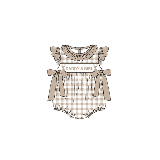 Pre-ordre SR2300 Baby daddy's girl bow romper（Deadline Dec.10）