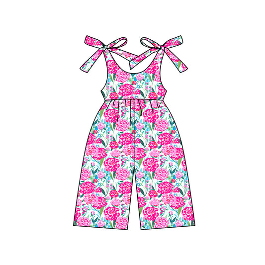 Pre-order SR2475 Baby girls rose jumpsuit (Deadline Jan.9)