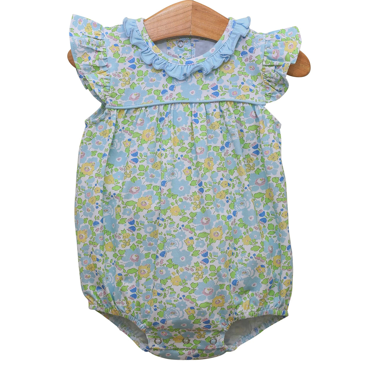 10.13 Pre-order SR3309  baby girls flower flying sleeve romper