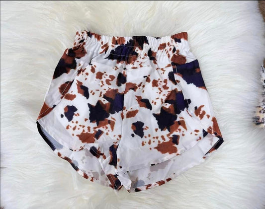 SS0380 Pre-order Girls brown cow Shorts