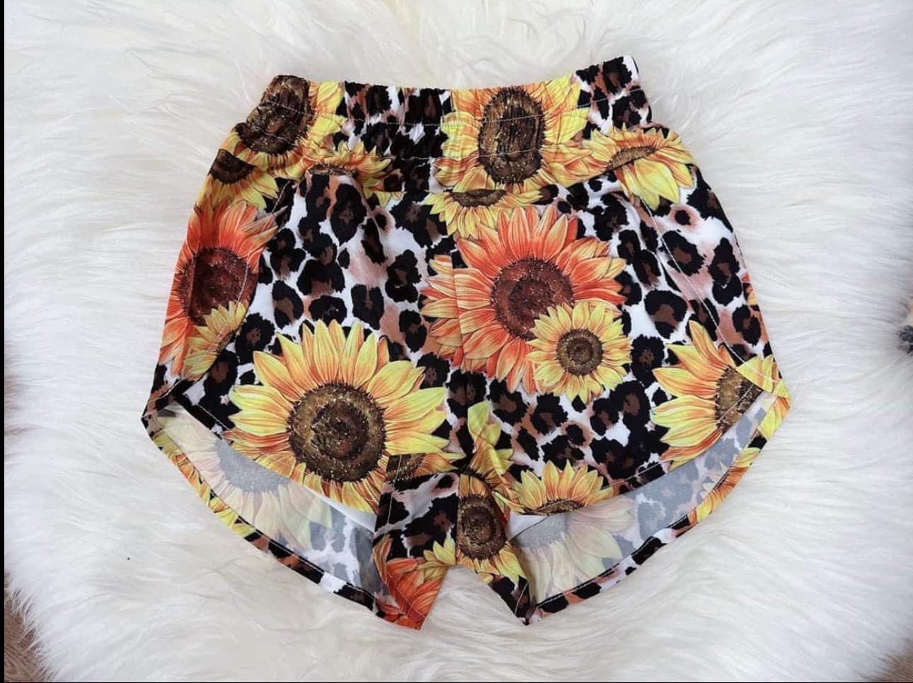 SS0381 Pre-order Girls sunflowers Shorts