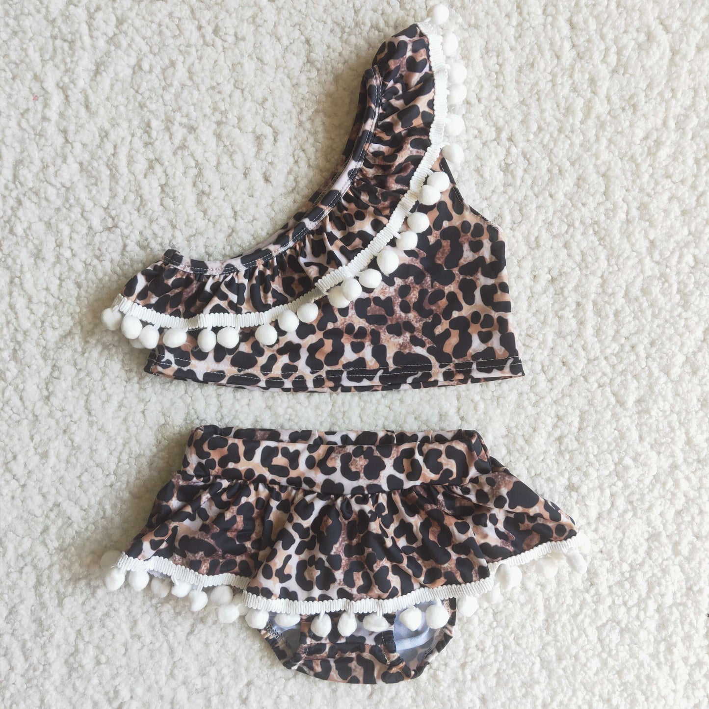 Girls Leopard Bathing Suit 2pcs