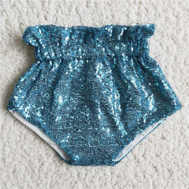 Baby Sequin Bummies Blue